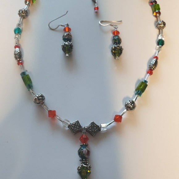 Vintage necklace and earrings - Picture 5 of 6